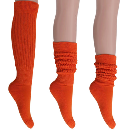 Women's Extra Long Heavy Slouch Cotton Socks – 3 Pairs, Size 9-11 by AWS/American Made