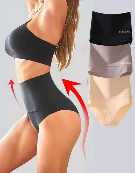 High-Waisted Tummy-Control Briefs — 3 Pack