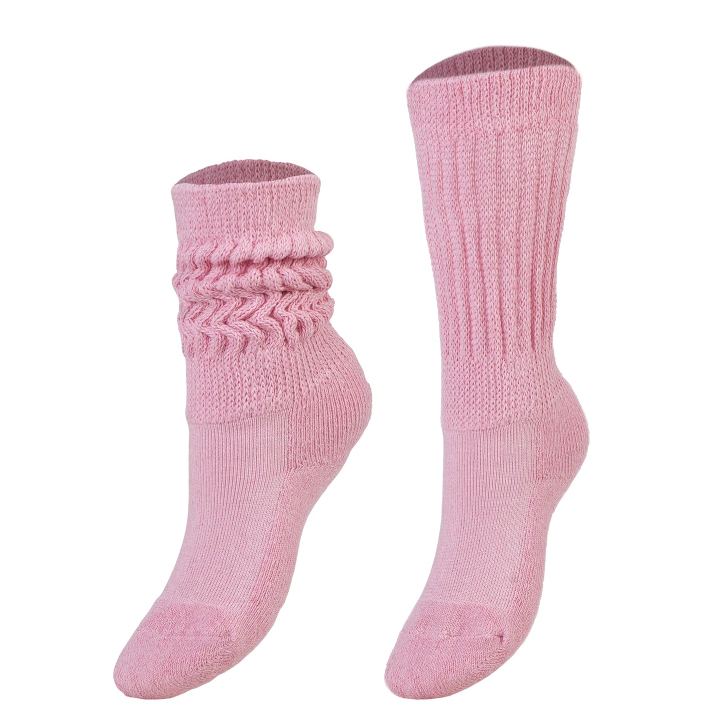 Kids Cotton Knee High Slouch Socks – 1 Pair – Ages 3 - 15 – Soft, Elastic & Breathable - Ansley Effect