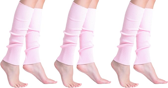 Leg Warmers for Women 3 Pairs Soft Slouchy Retro Knee-High or Scrunched Down Warm and Breathable-4