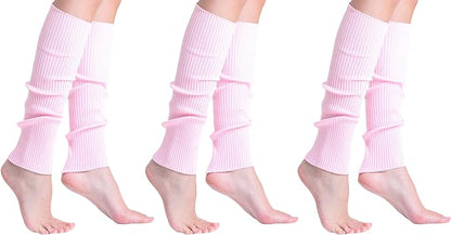 Leg Warmers for Women 3 Pairs Soft Slouchy Retro Knee-High or Scrunched Down Warm and Breathable-11