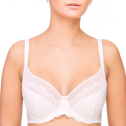 Full Figure Unlined Bra Lauma Vivian White by Lauma Lingerie