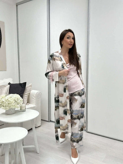 Landscape Pajama Set 3pcs Feather