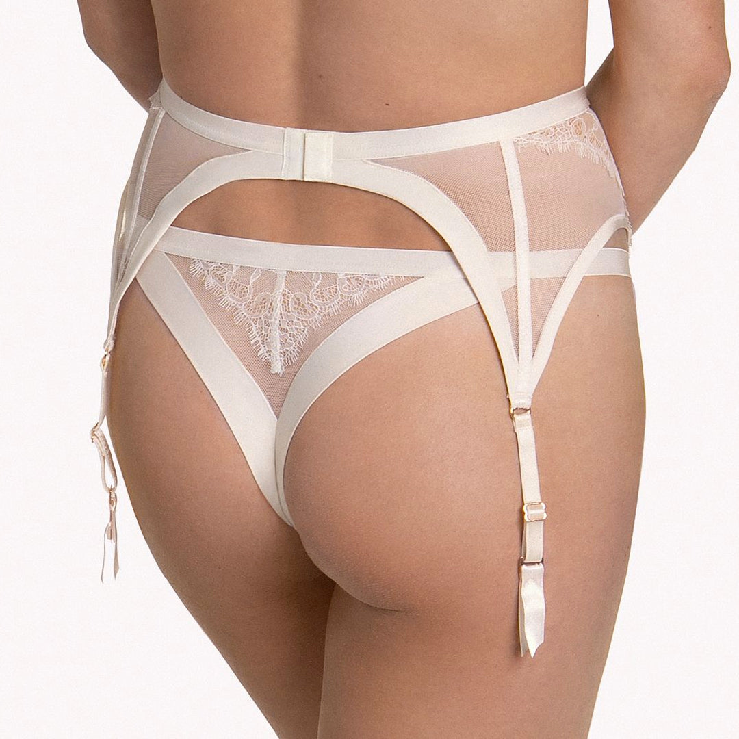 Lisca Rose Sheer Lace Garter Belt