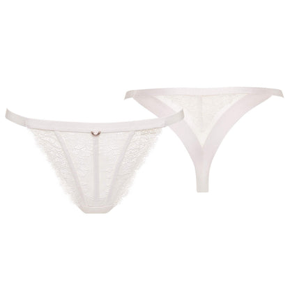 Lisca Rose Sheer Lace Brazilian String Panty