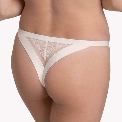 Lisca Rose Sheer Lace Brazilian String Panty