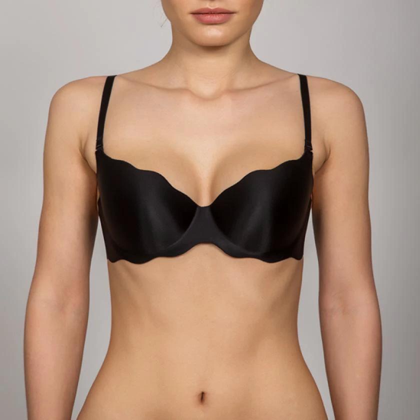 Rosme Invisible Seamless Molded Demi Cup Bra by Rosme Lingerie