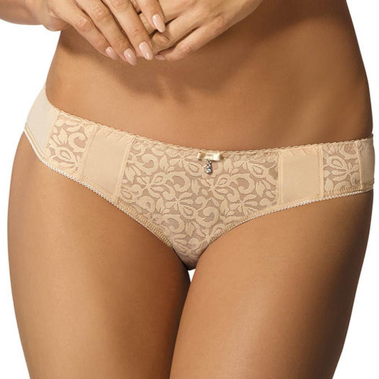 Gorteks Marilyn Beige Semi Sheer Bikini Panty
