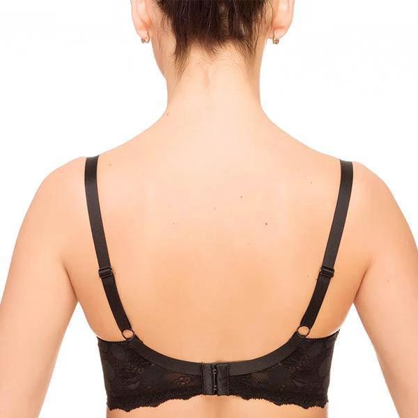 Lauma Pearly Shadow Semi Sheer Full Figure Polka Dot Lace Bra by Lauma Lingerie