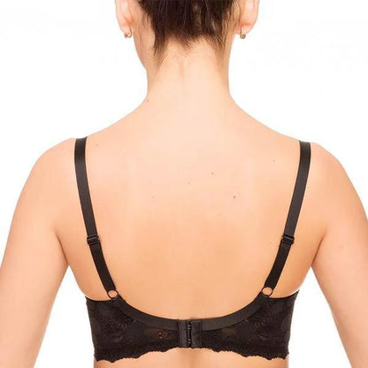 Lauma Pearly Shadow Semi Sheer Full Figure Polka Dot Lace Bra by Lauma Lingerie