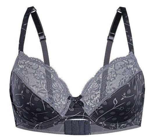 Sassa Silver Blossom Semi Sheer Full Figure Bra by Sassa Mode Lingerie