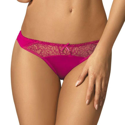 Gorteks Pamela Pink Semi Sheer Low Rise Bikini Panty