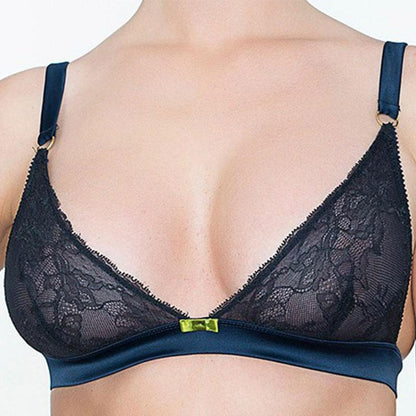 Addition Effrontee Black Sheer Triangle Wireless Bra