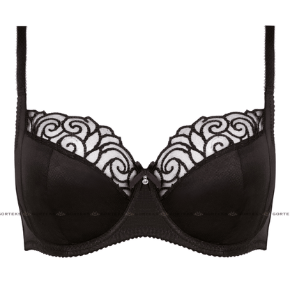 Gorteks Onyx Sheer Embroidery Plus Size Bra
