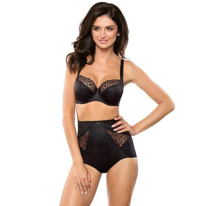 Gorteks Onyx Sheer Embroidery Plus Size Bra