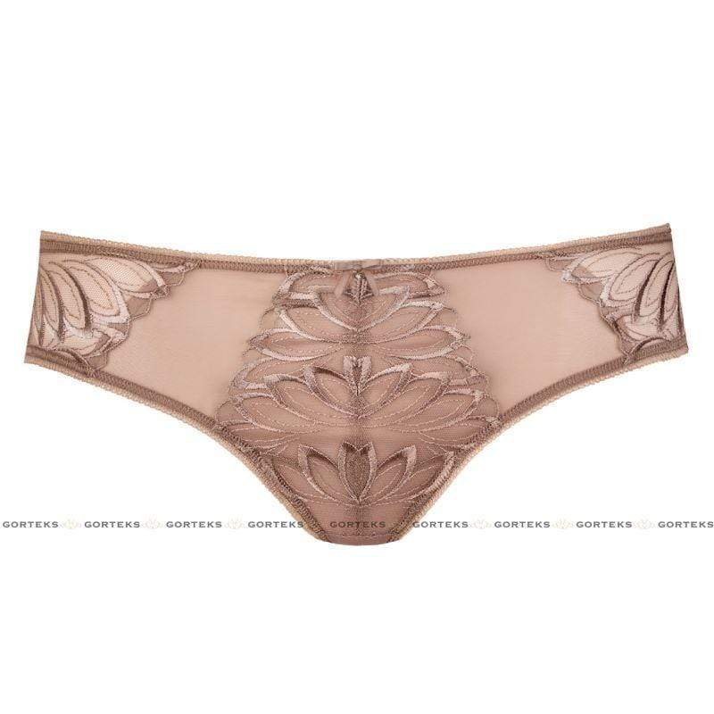 Gorteks Dakota Sheer Floral Embroidery Bikini Panty