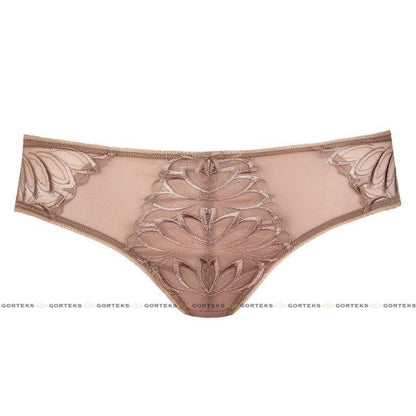 Gorteks Dakota Sheer Floral Embroidery Bikini Panty