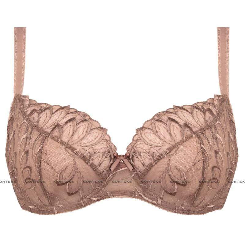 Gorteks Dakota Sheer Floral Embroidery Plus Size Bra