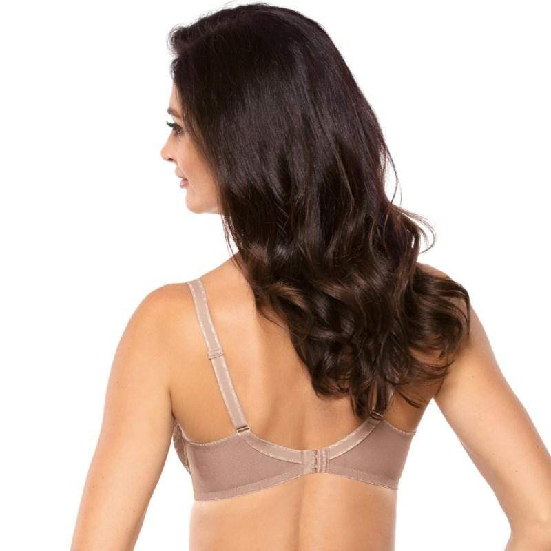 Gorteks Dakota Sheer Floral Embroidery Plus Size Bra
