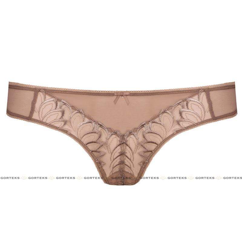 Gorteks Dakota Sheer Floral Embroidery Thong Panty