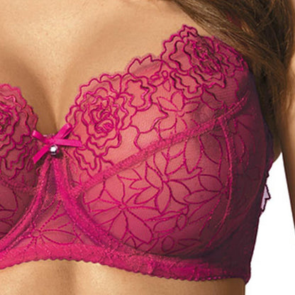Gorteks Pamela Pink Sheer Mesh Balconette Bra