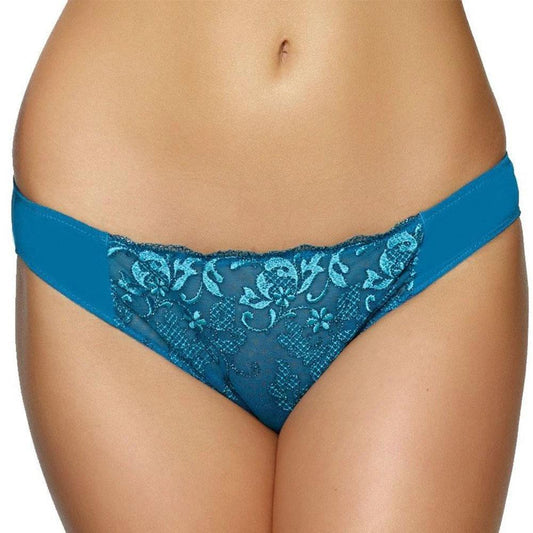 Felina Priscilla Sheer Lace Embroidery Bikini Panty by Felina Lingerie