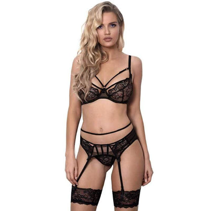 Axami Miami Vibe Sheer Lace Garter Belt by Axami Lingerie
