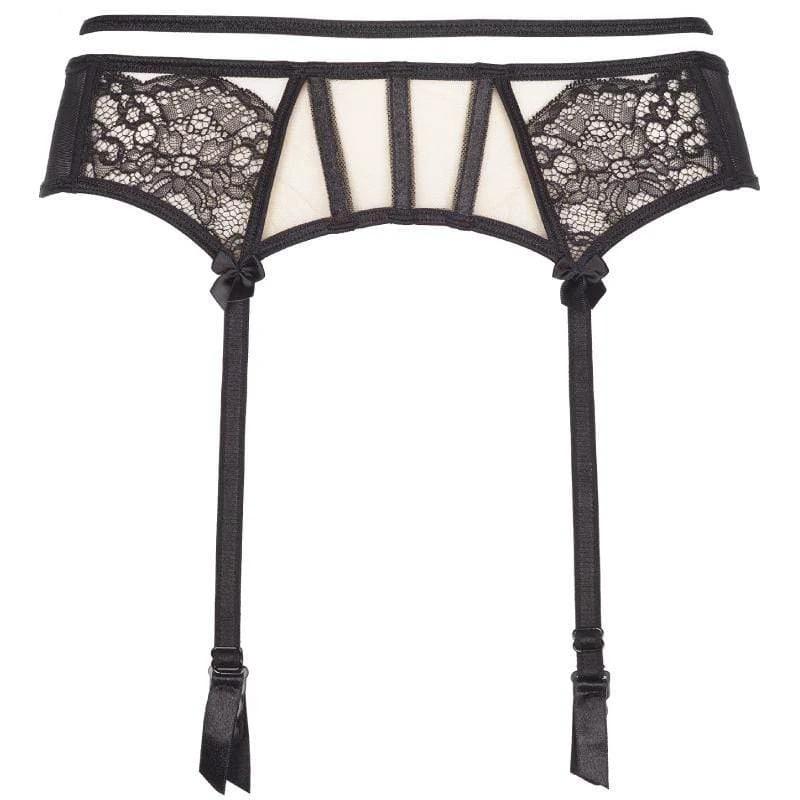 Axami Miami Vibe Sheer Lace Garter Belt by Axami Lingerie