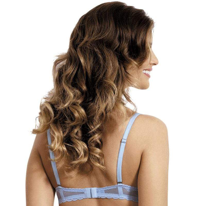 Kinga Nubi Sheer Lace Triangle Plunge Bra