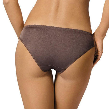 Gorteks Pamela Mocha Sheer Low Rise Bikini Panty