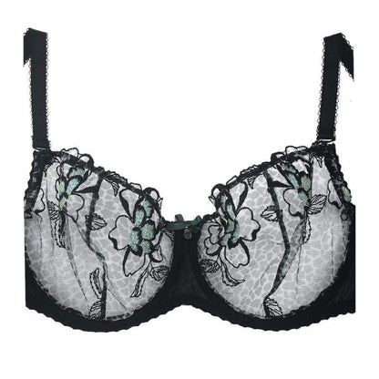 Sheer Mesh Balconette Bra Sawren Java