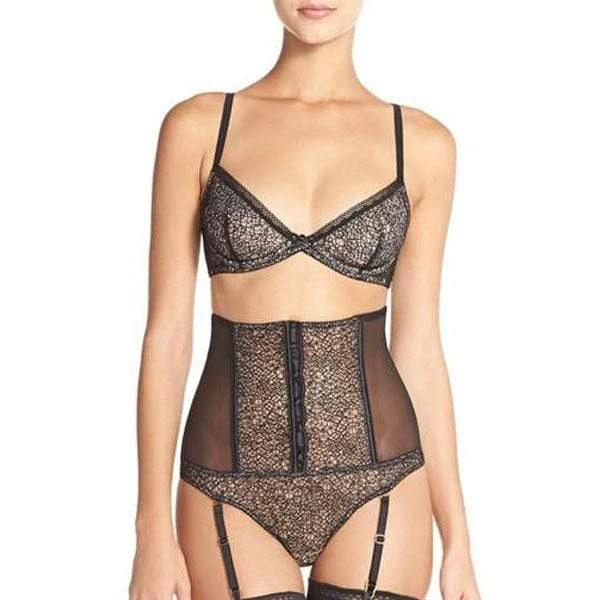 Sheer Mesh Corset Garter Belt Addiction Provocante by Addiction Lingerie