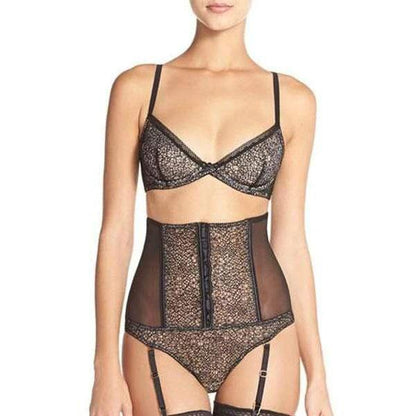 Sheer Mesh Corset Garter Belt Addiction Provocante by Addiction Lingerie