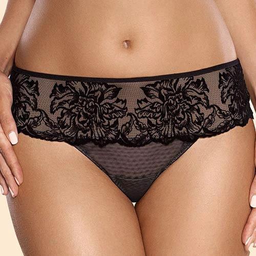 Ajour Adagio Sheer Mesh Thong Panty by Ajour Lingerie