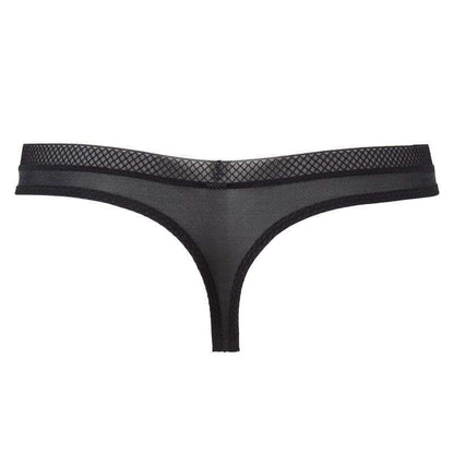 Sheer Thong Panty Gossard Glossies Black-3
