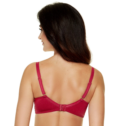 Gorteks Sierra Sheer Mesh Embroidery Full Coverage Bra