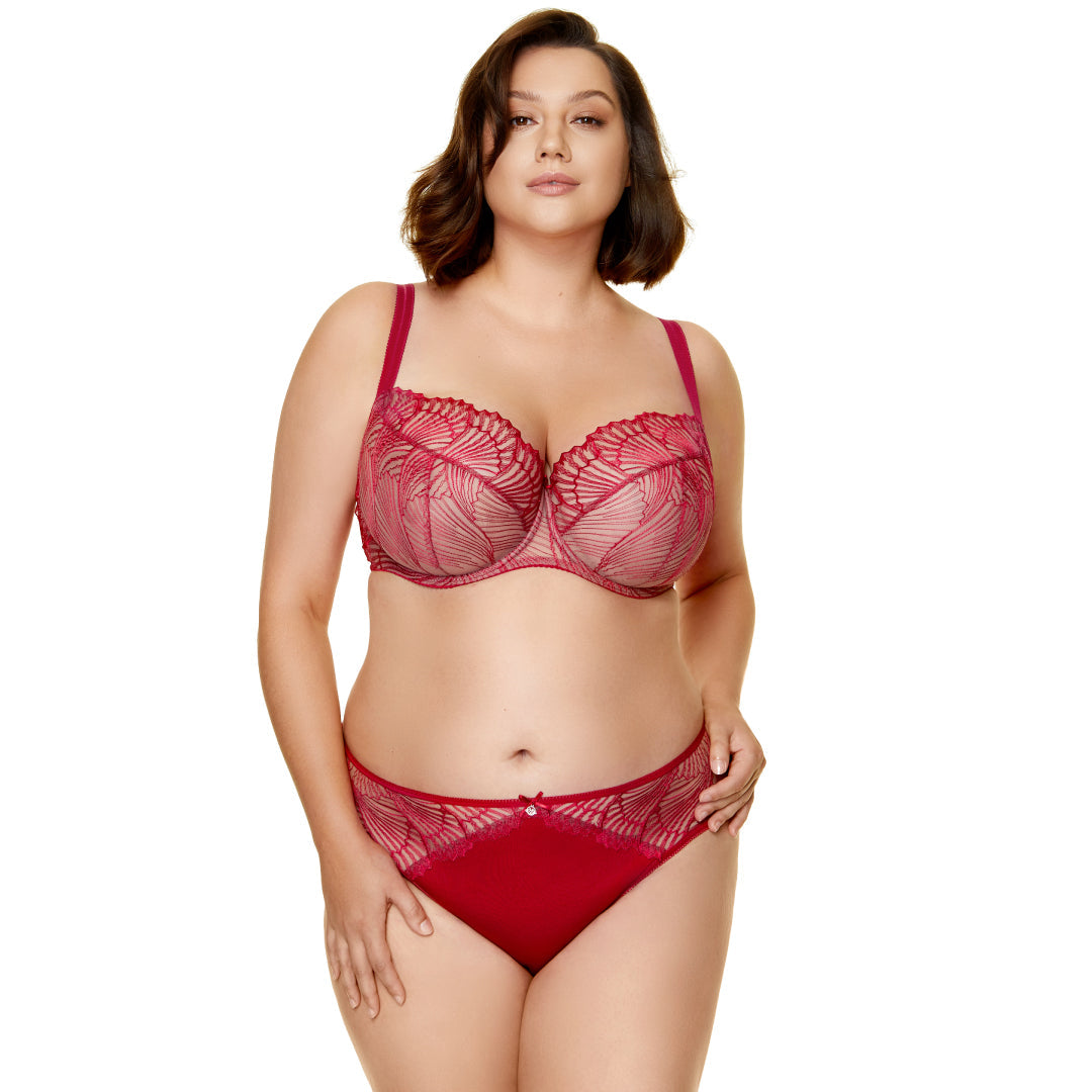 Gorteks Sierra Sheer Mesh Embroidery Full Coverage Bra