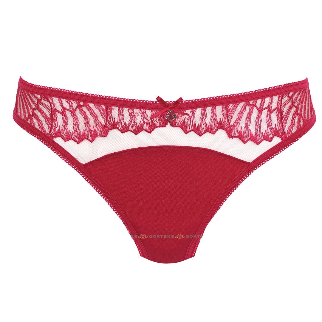 Low Rise Semi Sheer Thong Panty Gorteks Sierra by Gorteks Lingerie