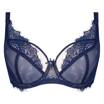Sheer Lace Soft Cup Underwire Bra Sari