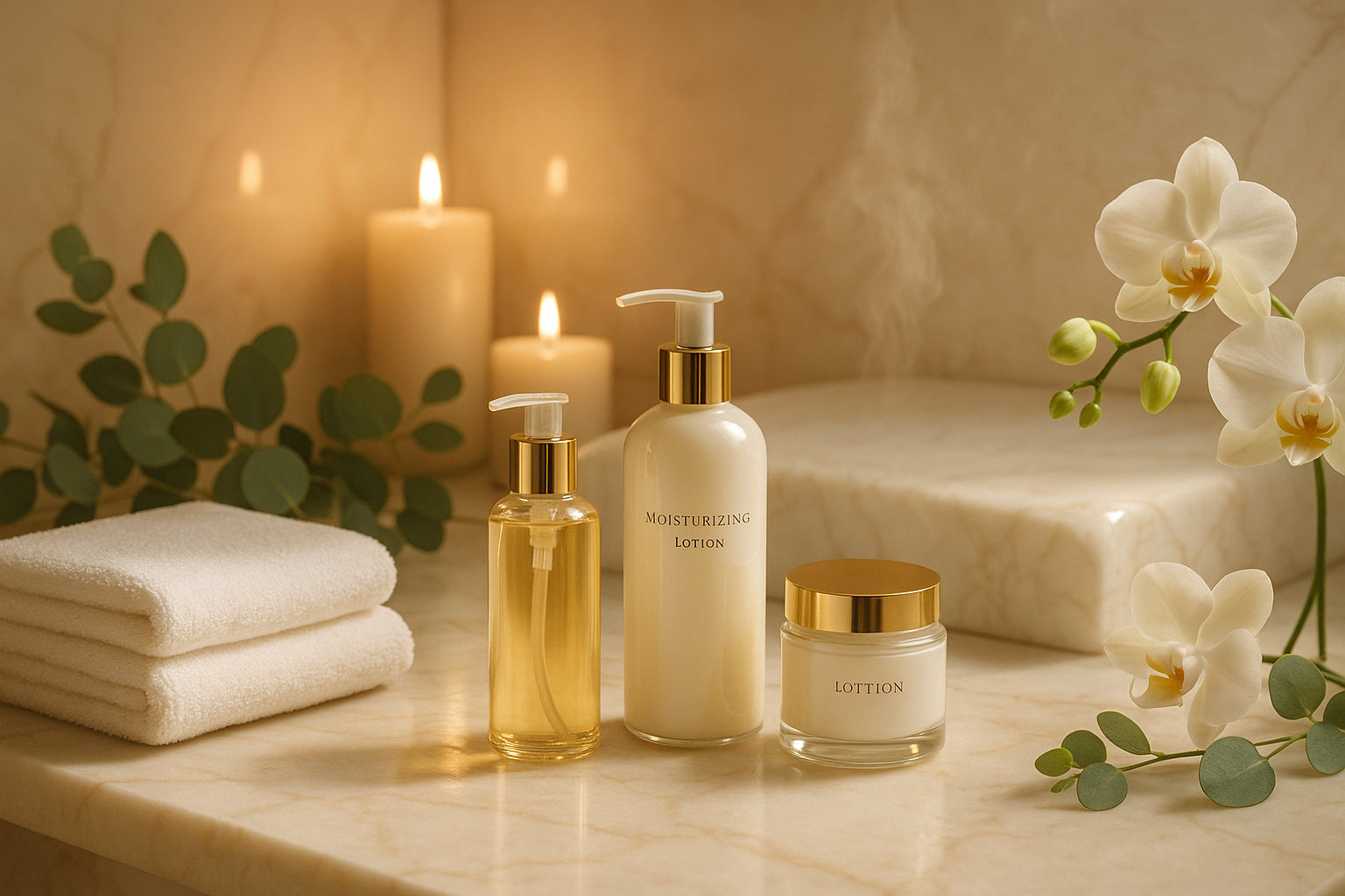 soothing moisturizing spa elagance scene