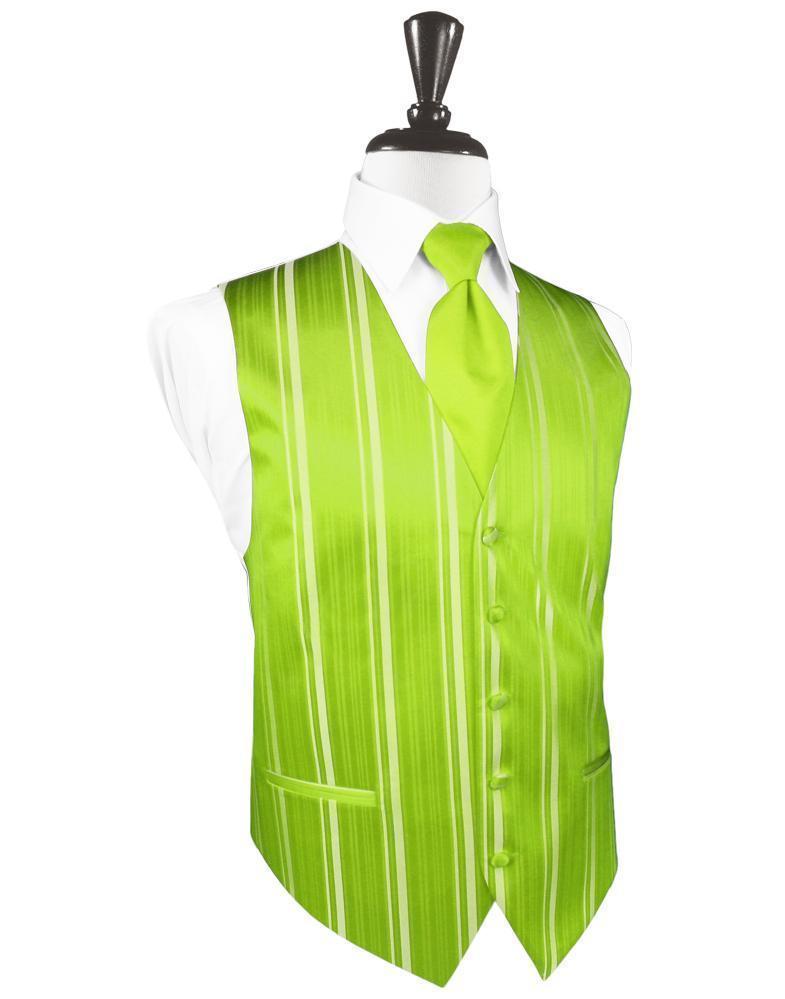 Striped Satin Tuxedo Vest 3