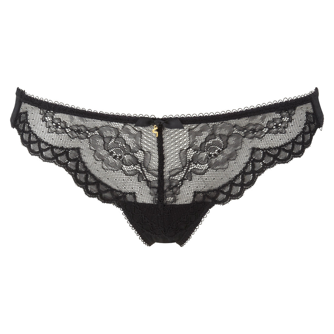 Gossard Superboost Lace Black Sheer Thong Panty