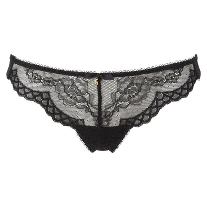 Gossard Superboost Lace Black Sheer Thong Panty