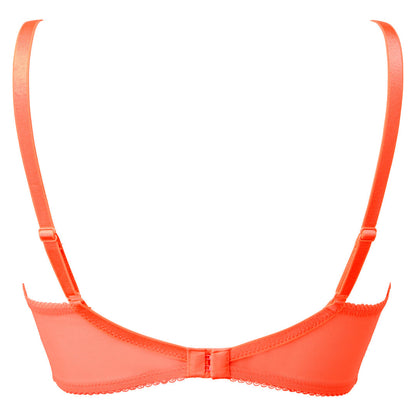 Gossard Superboost Lace Neon Coral Plunge Bra