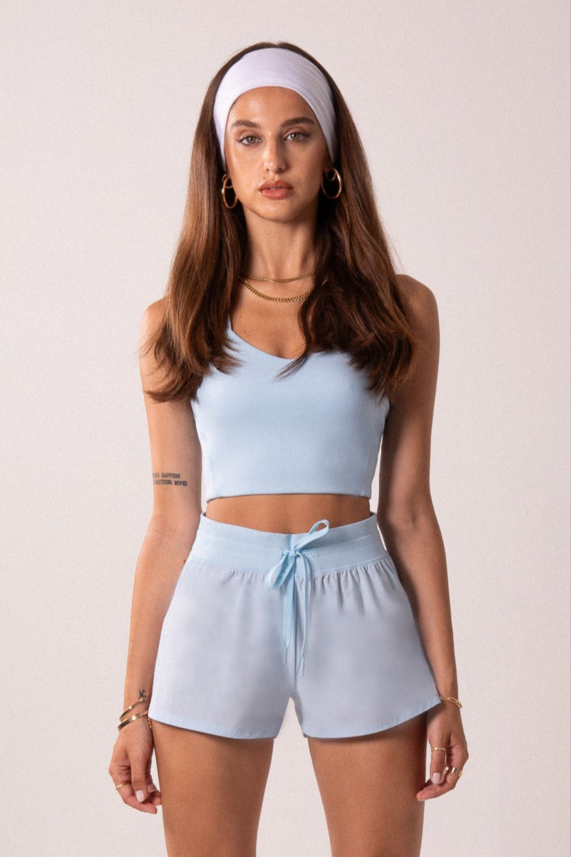 Blue Tempo Pocket Workout Tank – Baby Blue