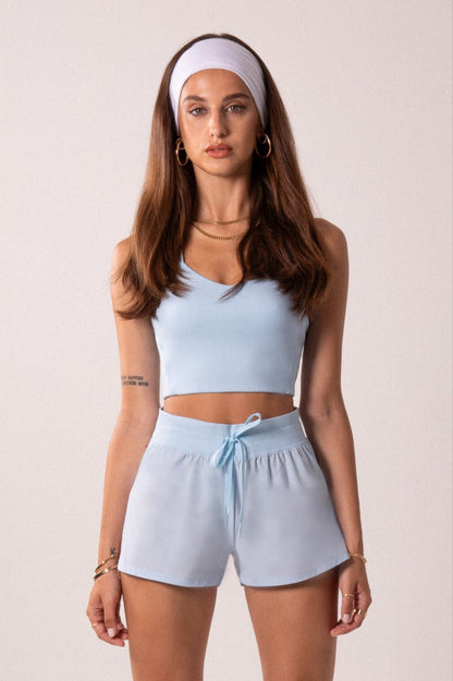 Blue Tempo Pocket Workout Tank – Baby Blue
