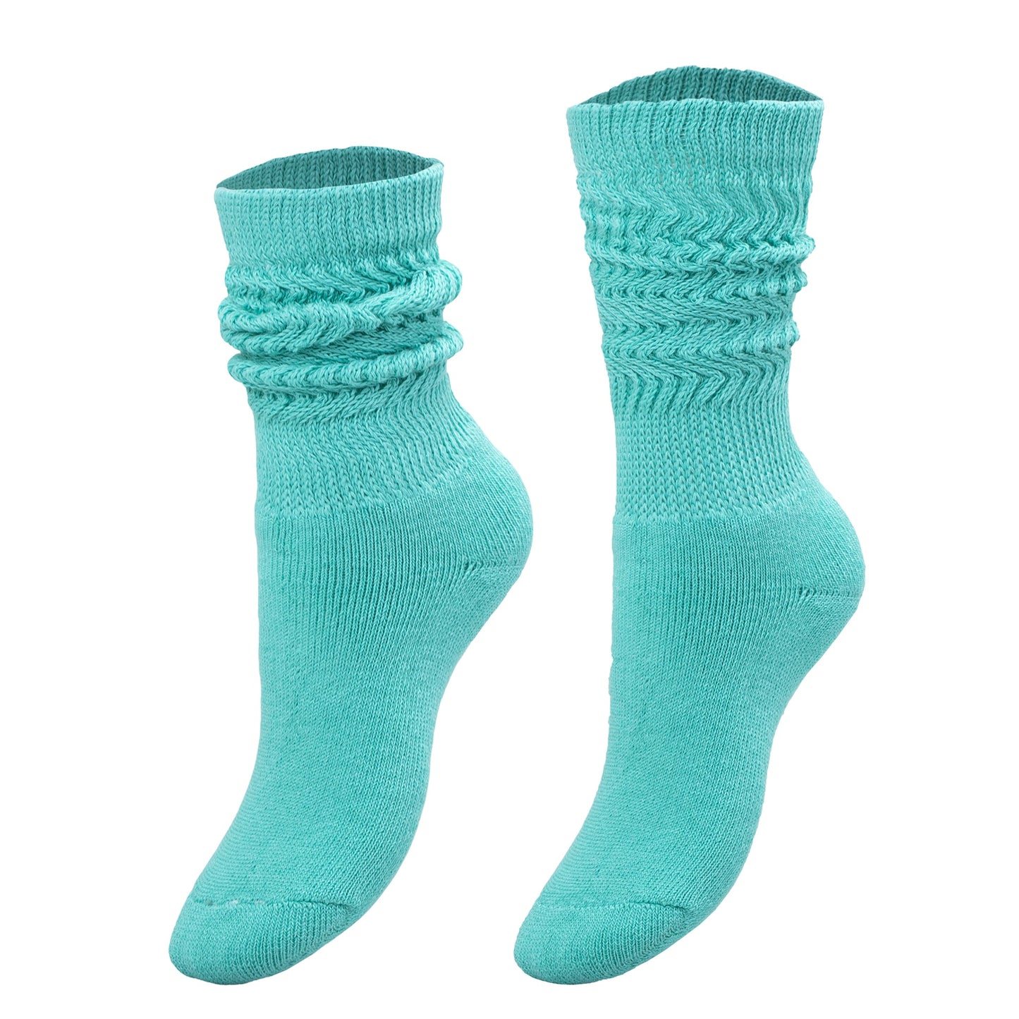 Kids Cotton Knee High Slouch Socks – 1 Pair – Ages 3 - 15 – Soft, Elastic & Breathable - Ansley Effect