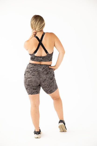 Hi Five High-Waisted Biker Short – Rock Steady (XS/S/M)