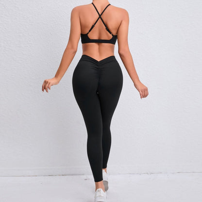 V Back Leggings
