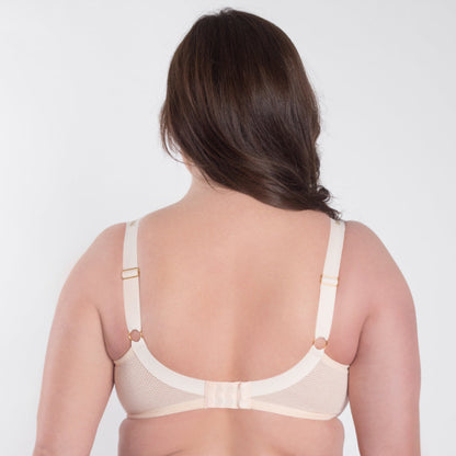 Samanta Valeria Biscuit Sheer Mesh Full Figure Bra